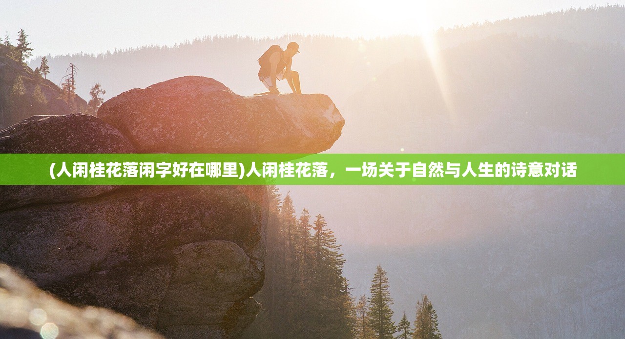 (人闲桂花落闲字好在哪里)人闲桂花落，一场关于自然与人生的诗意对话